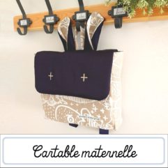 Cartable maternelle artisanal